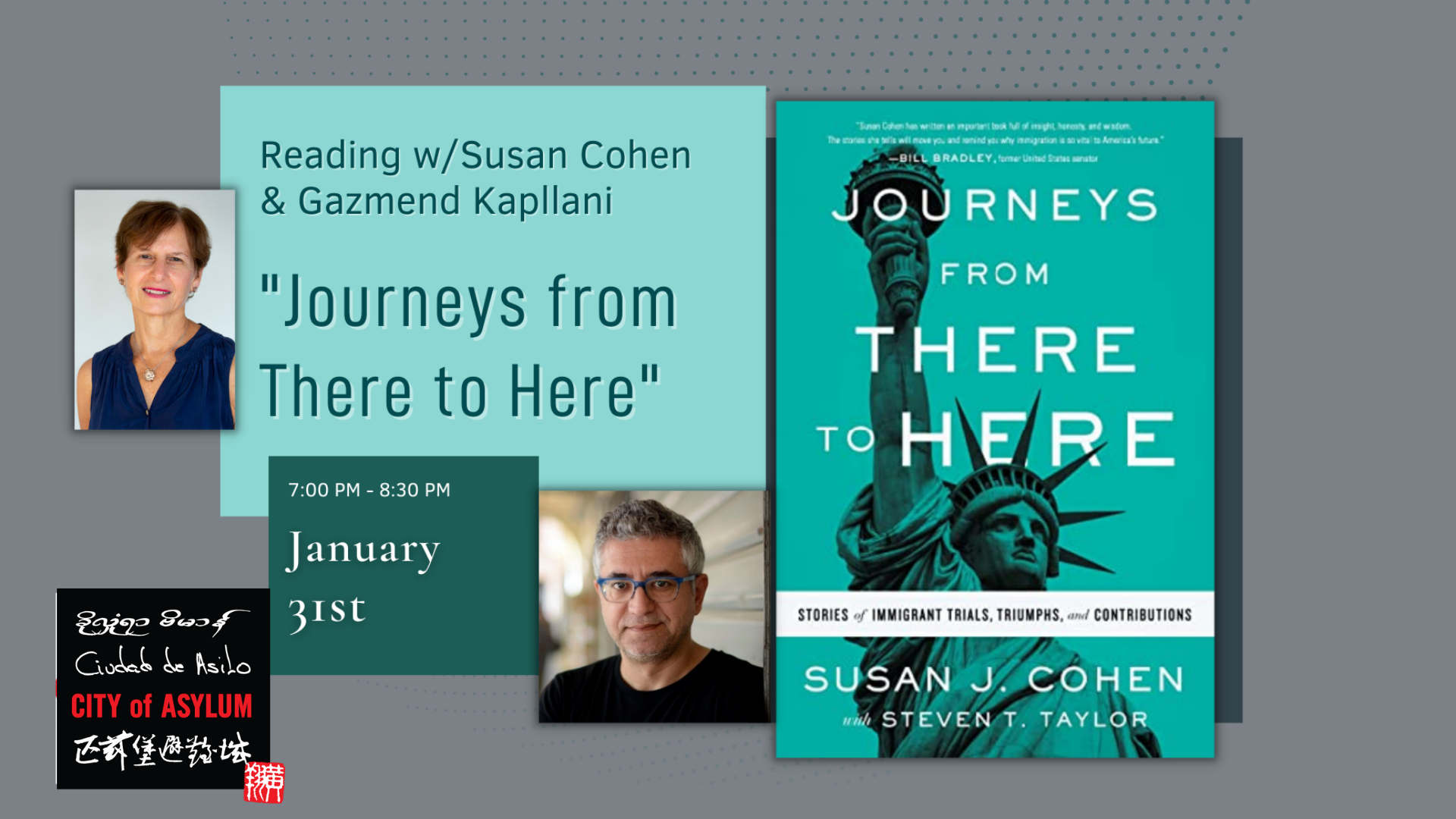 Susan Cohen: "Journeys from There to Here"