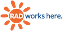 RAD Works Here logo