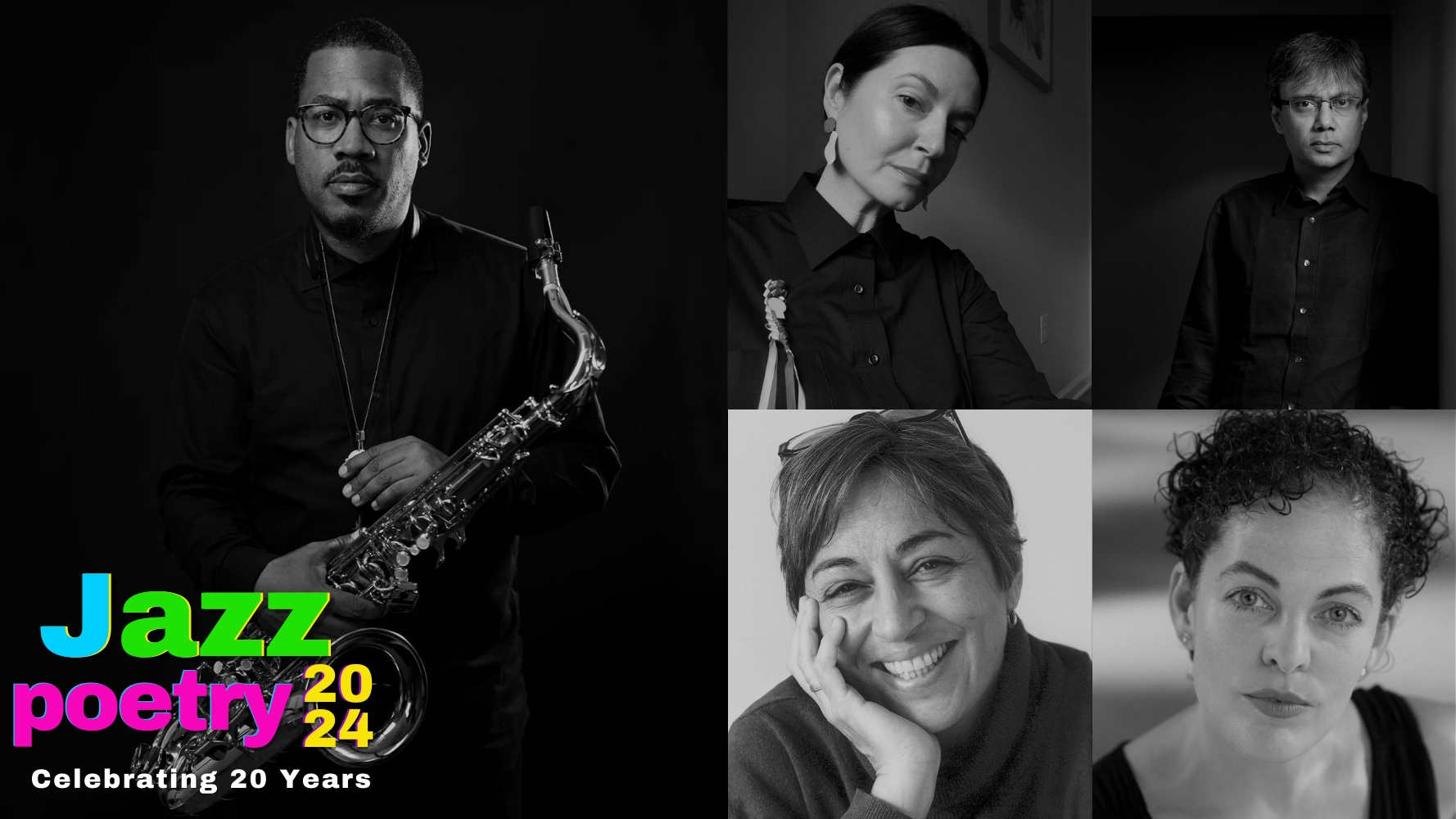 Jazz Poetry 2024 Opening Night: James Brandon Lewis Quartet, Olena Boryshpolets, Amit Chaudhuri, Toi Derricotte, & Shara McCallum