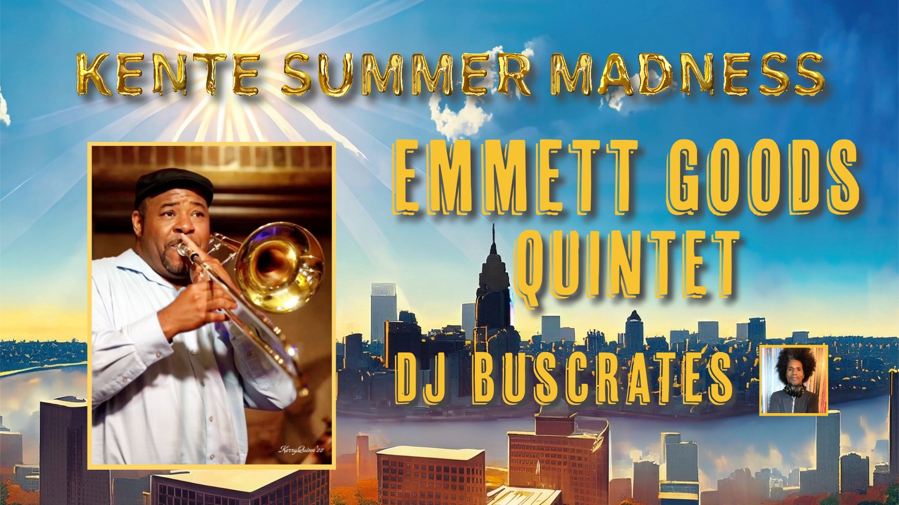 Thursday Night Jazz: Kente Summer Madness with The Emmett Goods Quintet & DJ Buscrates