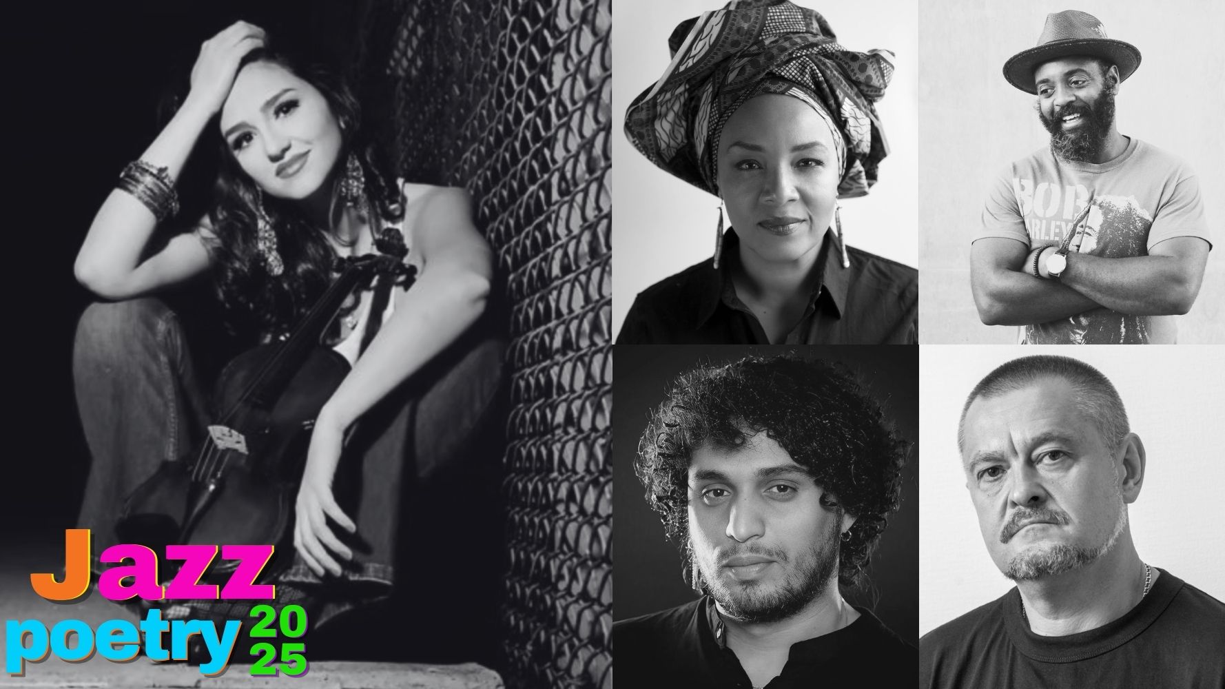 Jazz Poetry 2025: Zara Zaharieva Quartet, Reginald Dwayne Betts, LaTasha N. Nevada Diggs, Volodymyr Rafeyenko, Anouar Rahmani