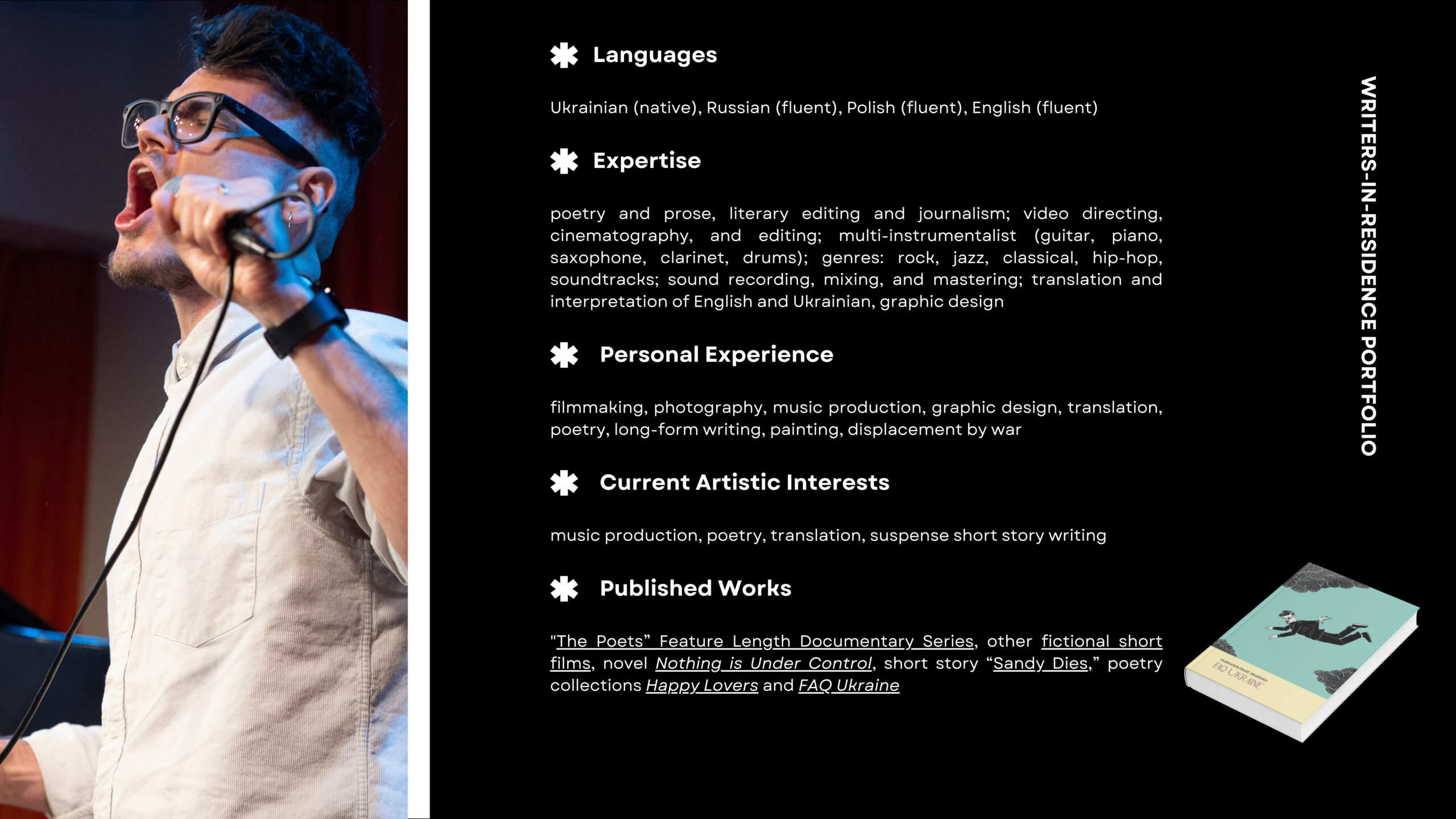 writers in residence portfolio