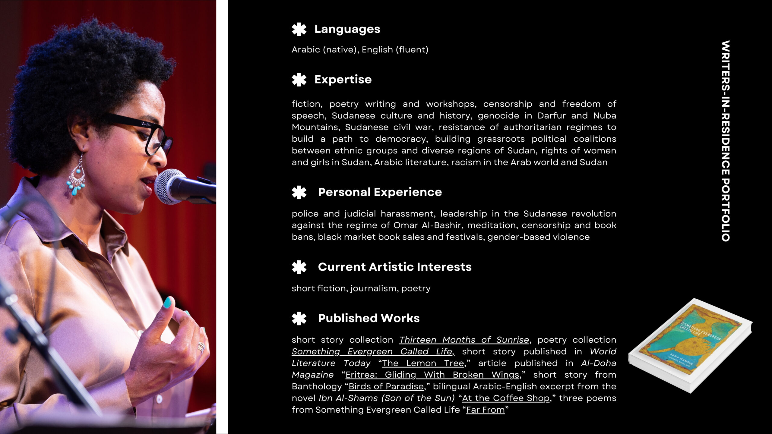 writers in residence portfolio