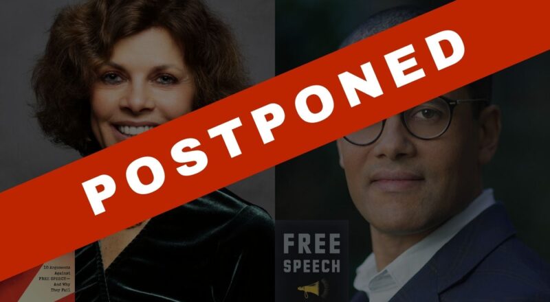 POSTPONED! On Topic: Free Expression with Jacob Mchangama & Nadine Strossen